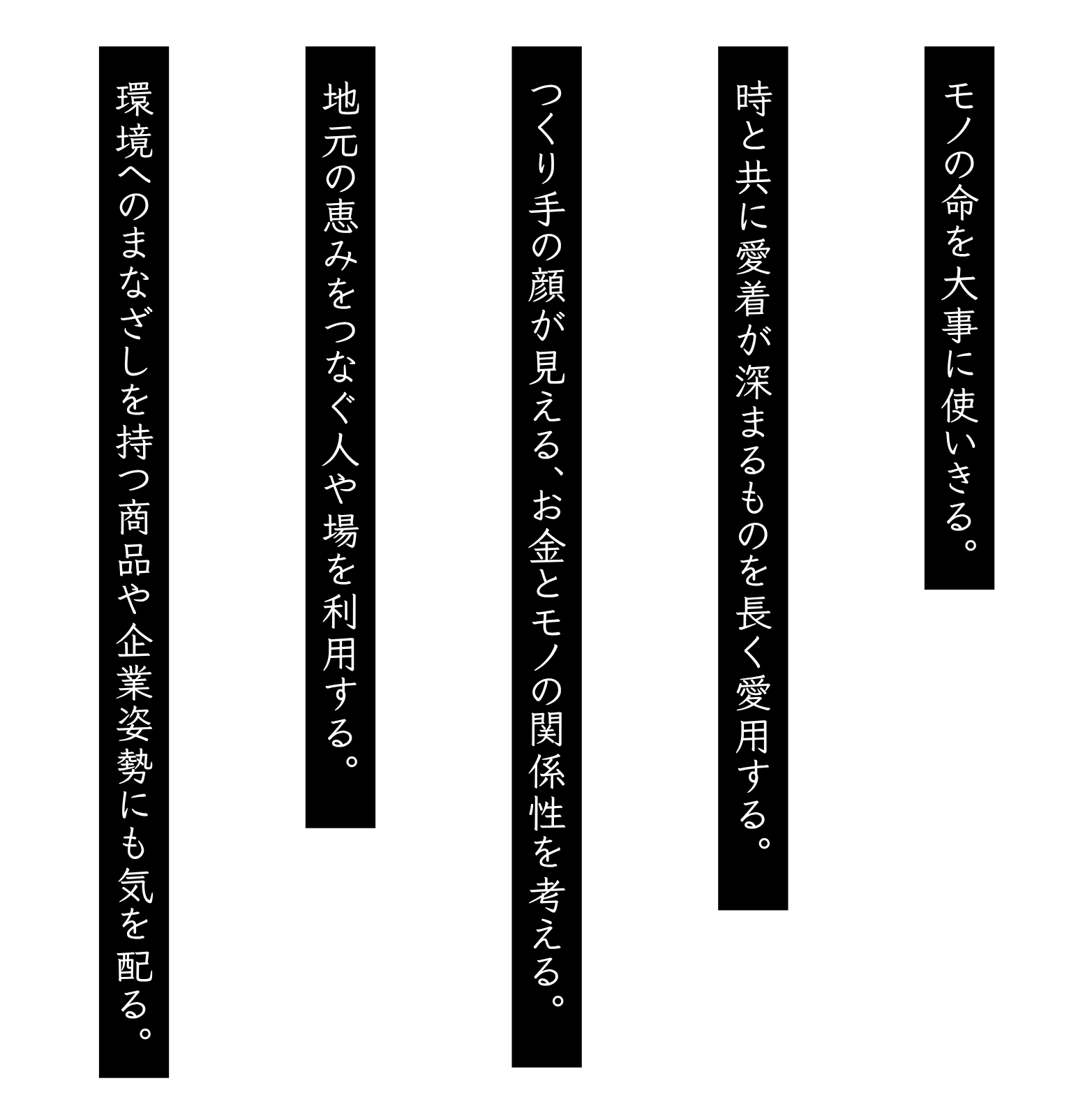 黒い背景に白い縦書きの日本語の文章