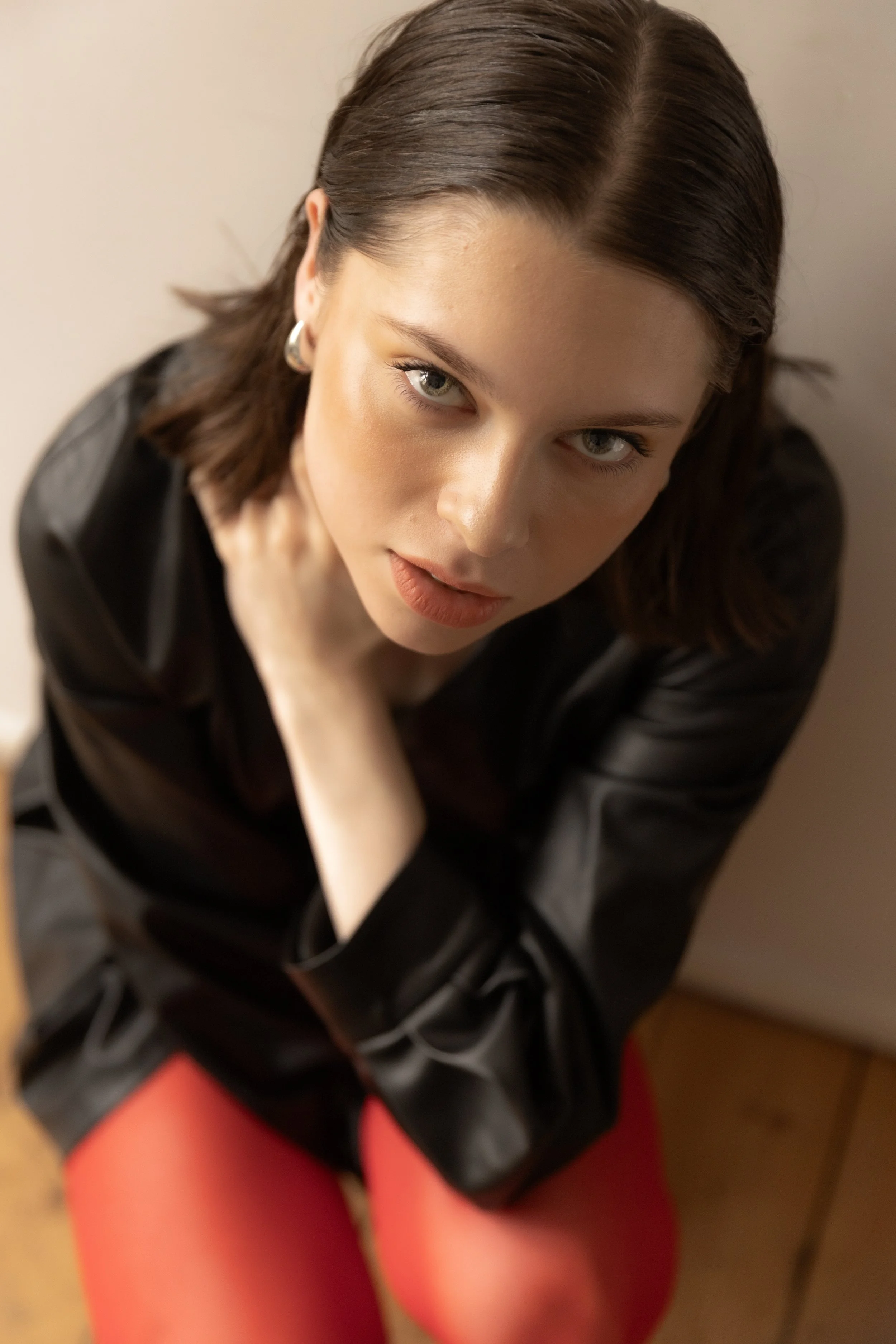 Editorial minimalist fashion photography from a passion project. Featuring avant-garde styling and clean, modern aesthetic