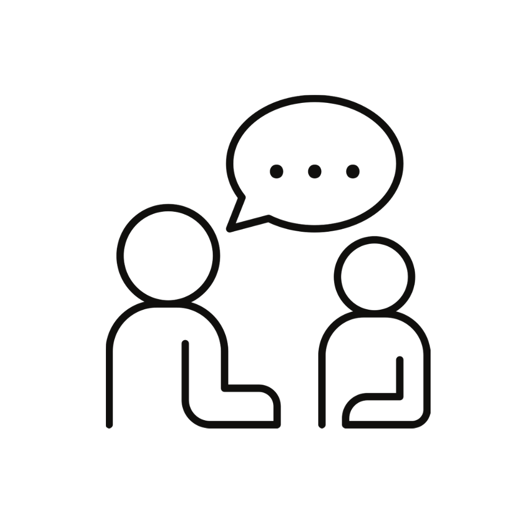 Practitioner and customer having a consultation 