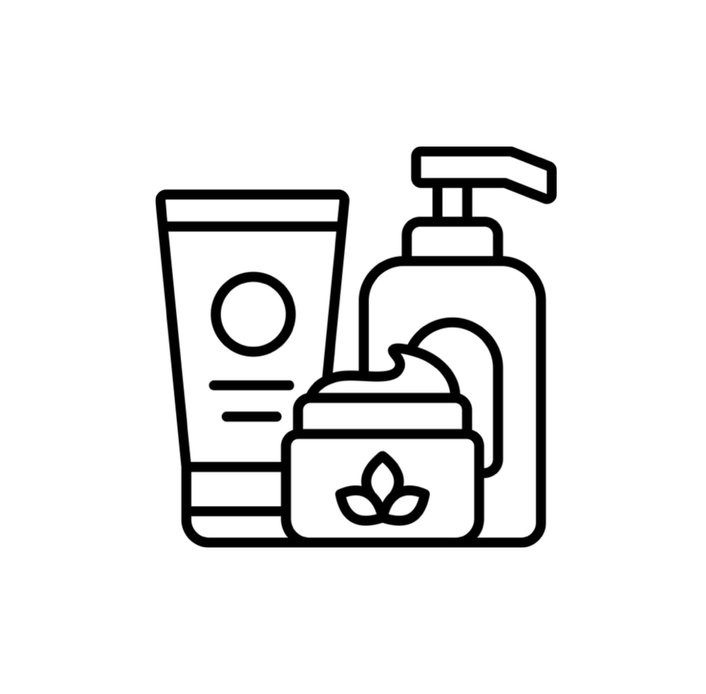 A selection on skin care products 