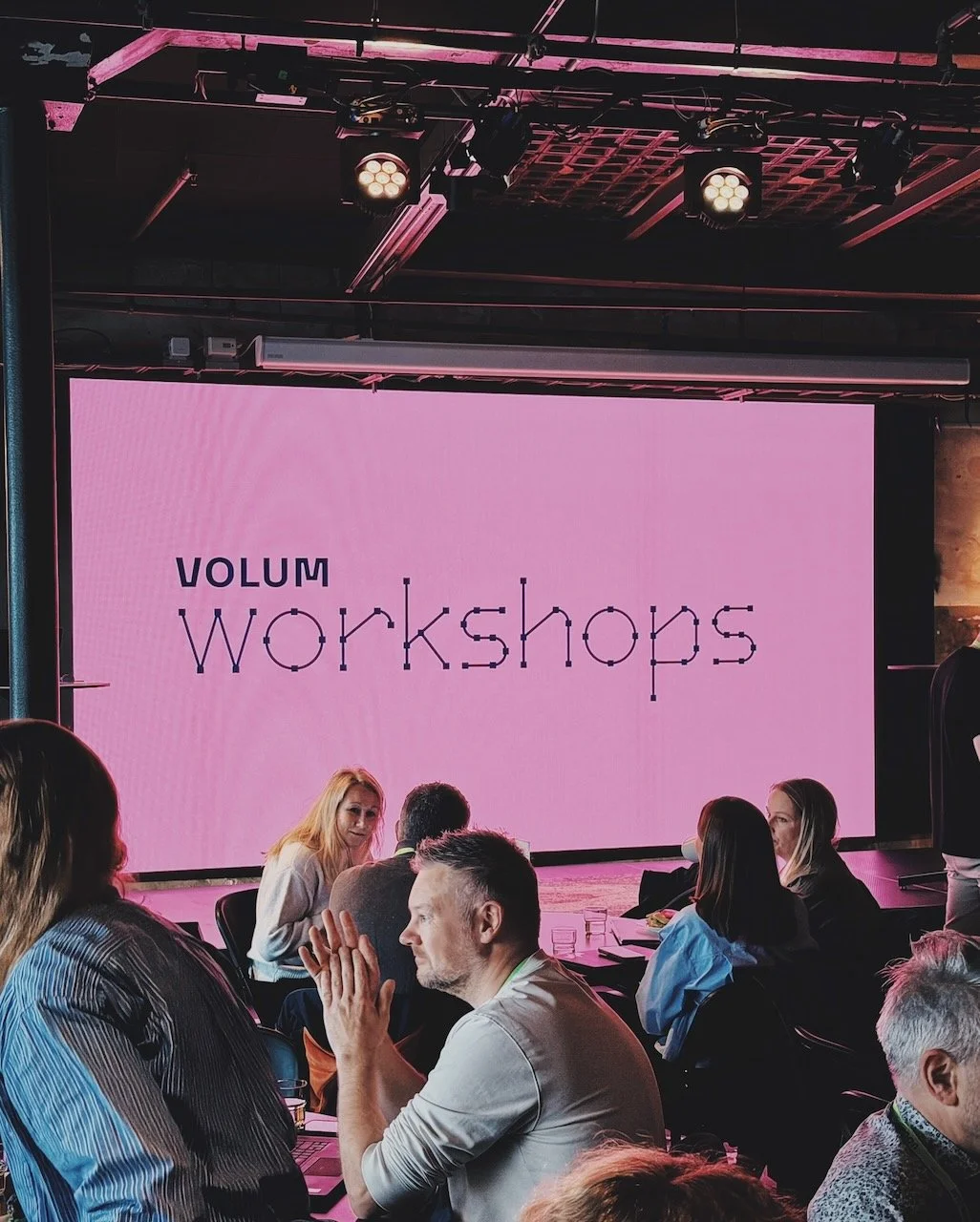 Volum workshops skjerm