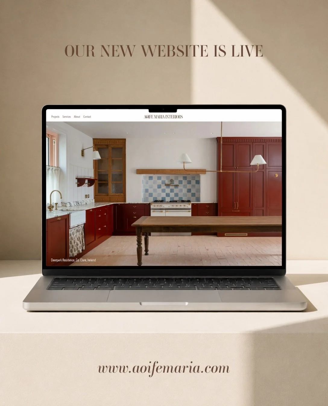 Our new website is officially live.

A new home for Aoife Maria Interiors, and a true reflection of where the studio is now. Enduring, thoughtful interiors, shaped through collaboration, detail, and the incredible clients, trades and makers we are lu