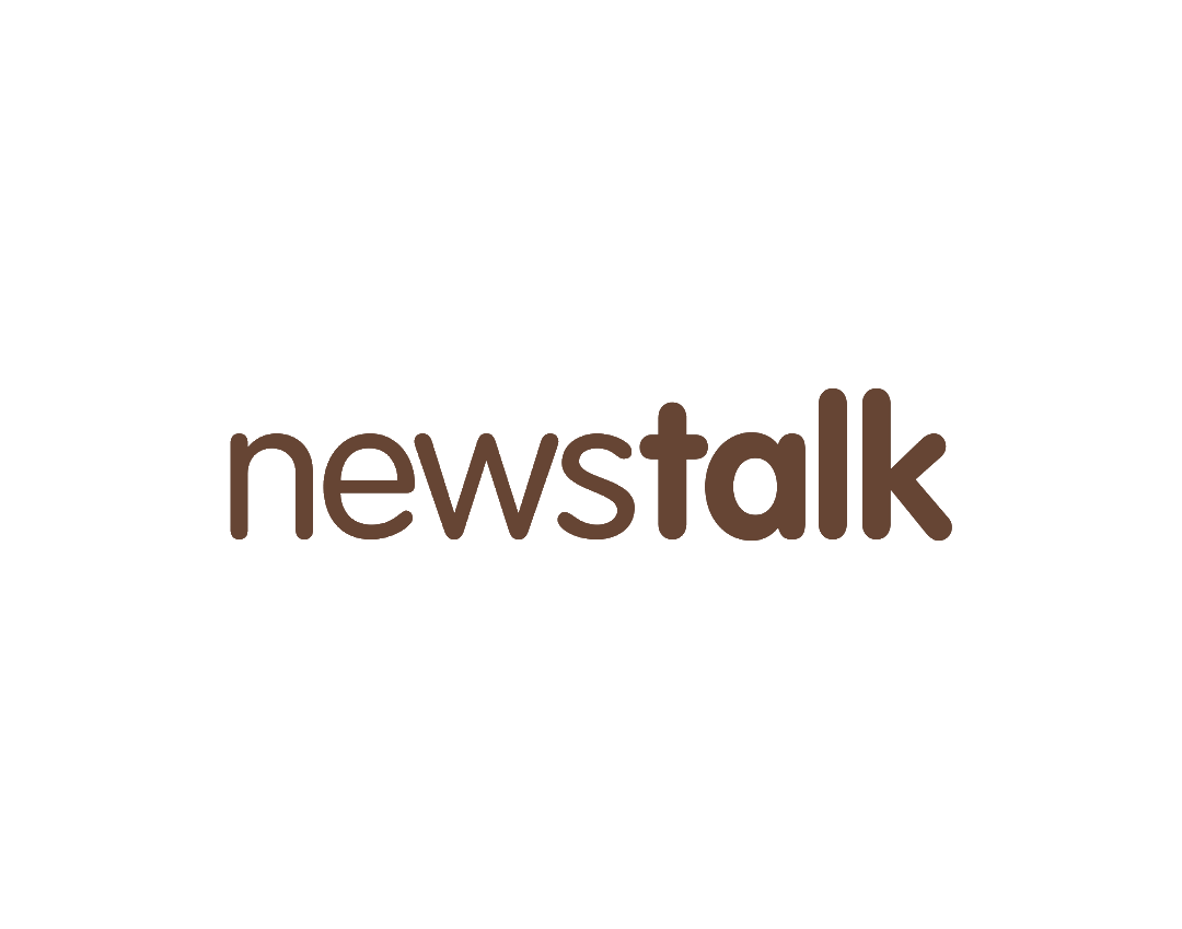 Logo of News Talk with a stylized microphone icon and the text 'newstalk' below it.