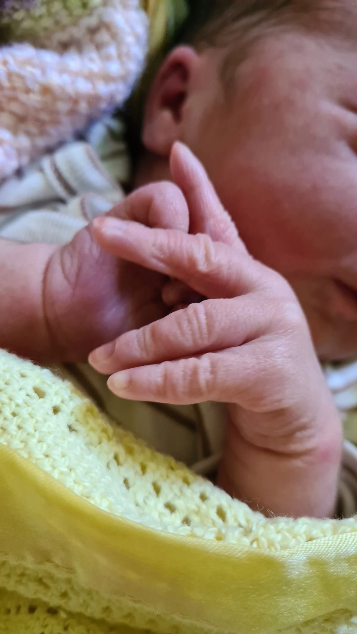 newborn baby image, close up of hands, taken by Your Doula Aurelia
