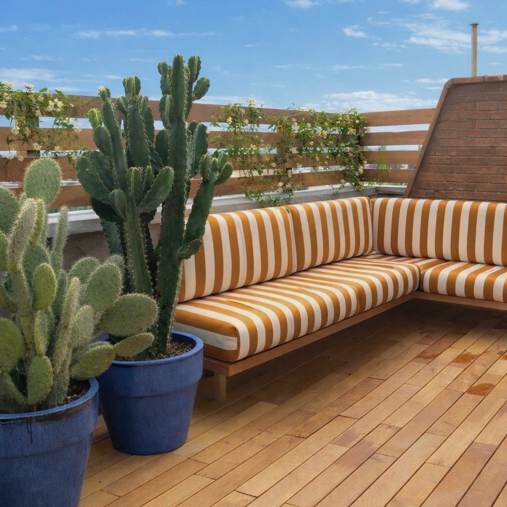 R&Eacute;ALISATION &mdash; Rooftop &agrave; Pedralbes, Barcelone

🇫🇷 Pour ce rooftop situ&eacute; &agrave; Pedralbes, nos clients souhaitaient r&eacute;nover leur terrasse et imaginer un v&eacute;ritable jardin suspendu, afin d&rsquo;apporter un es
