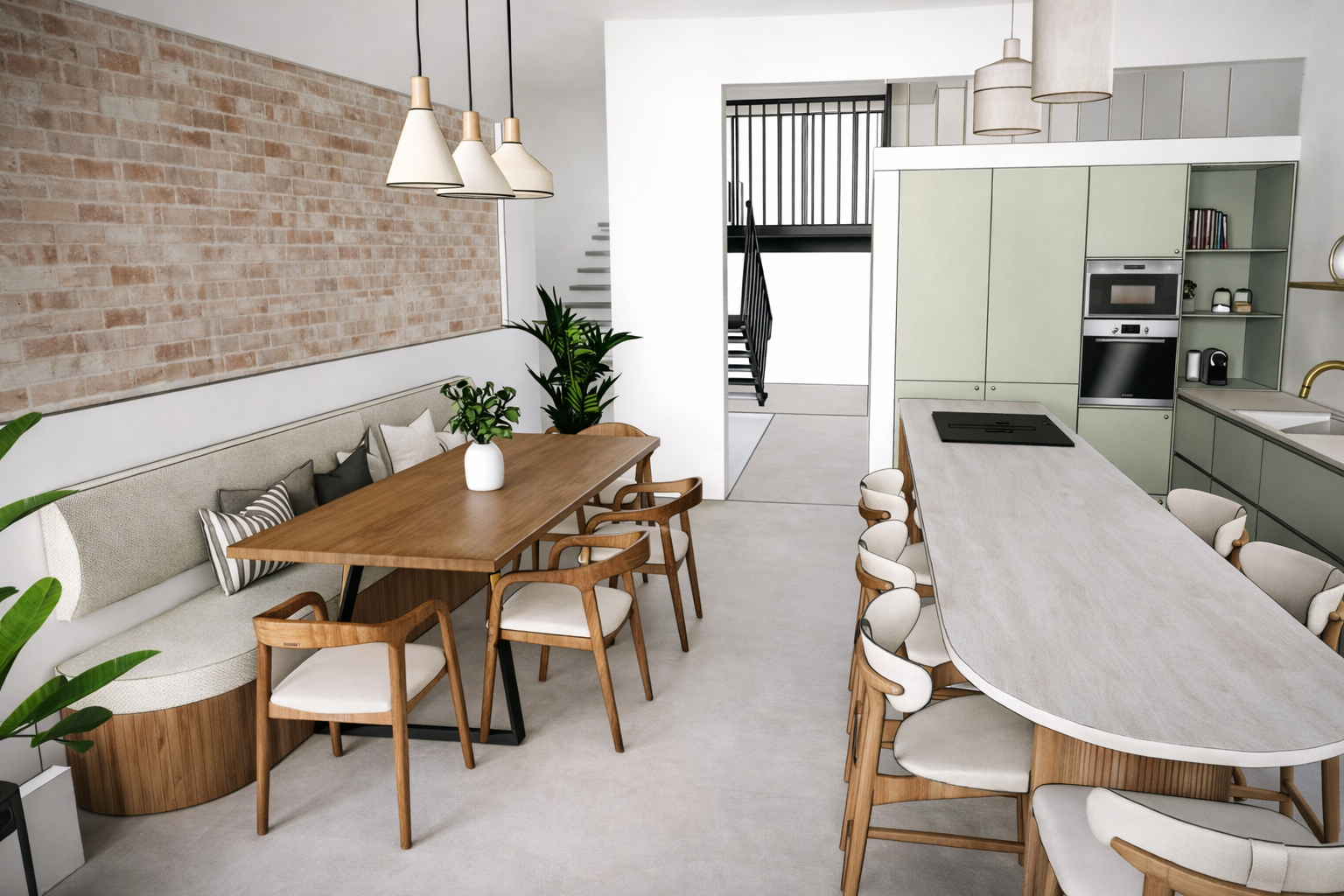 Renovation-maison-poblenou-barcelone-cuisine-salle-a-manger-sur-mesure-architecte-d-interieur-francaise