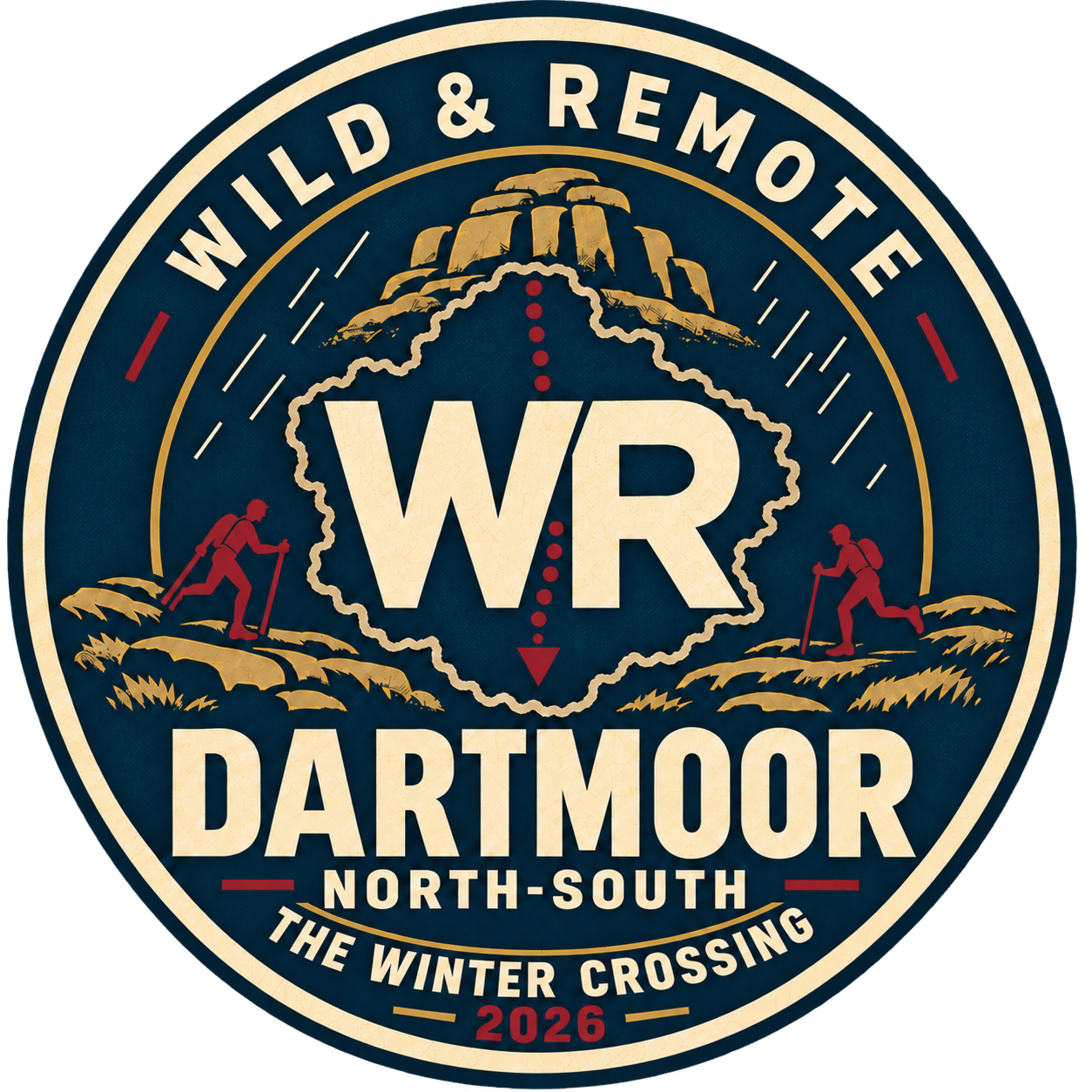Wild & Remote Dartmoor North to South Winter Crossing 2026 badge
