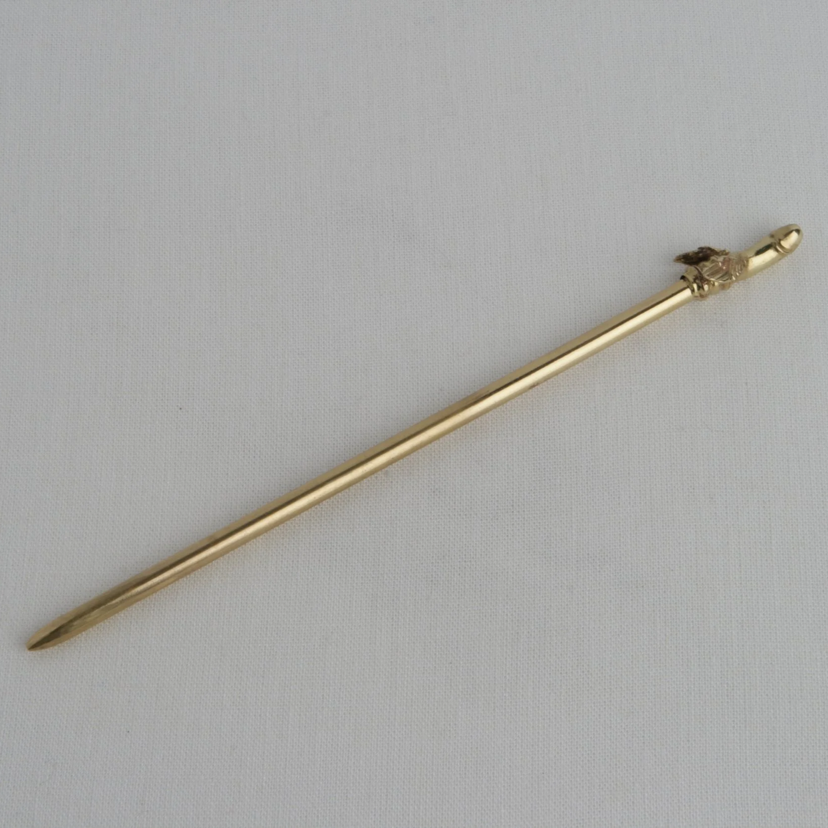 6" Brass Fascinus Hair Pin