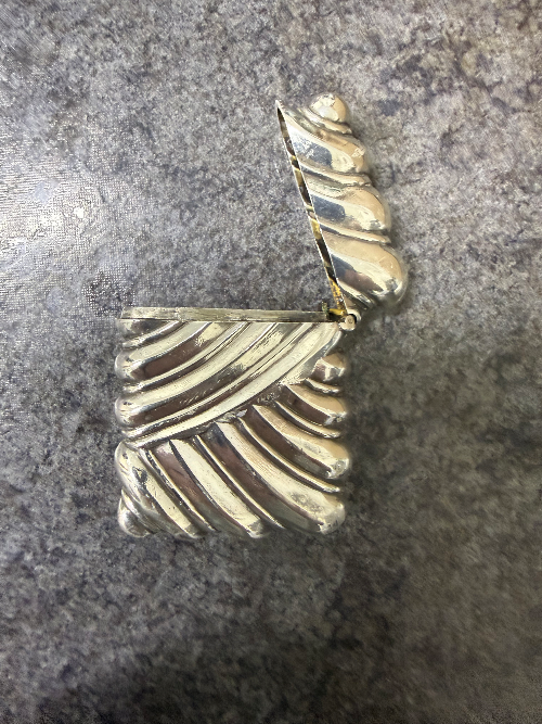 Beautiful and unusual embossed sterling silver vesta case by William Neale, assayed in Chester 1898