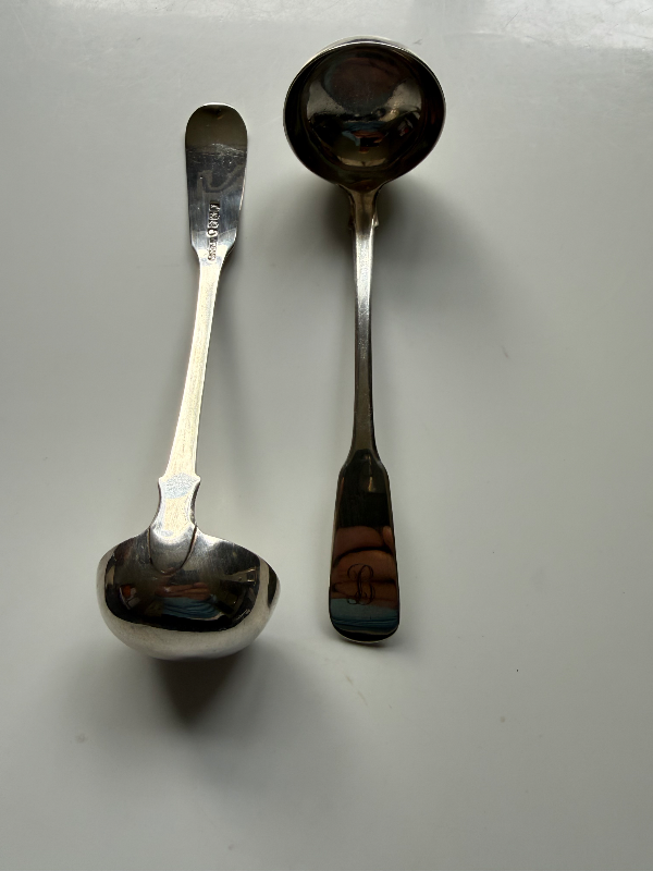 Maker's Mark (J.M.J.): Appears to be the sponsor's or silversmith's initials, which has been recorded on 19th-century Scottish and British provincial silver pieces (such as sauce ladles assayed in Glasgow 