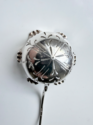 Art Nouveau Silver Sifter Spoon – James Dixon & Sons Sheffield c.1877