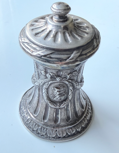 19th Century German Silver Pepper Mill – Louis XVI