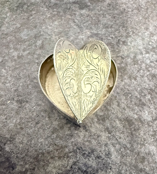 Silver pill box