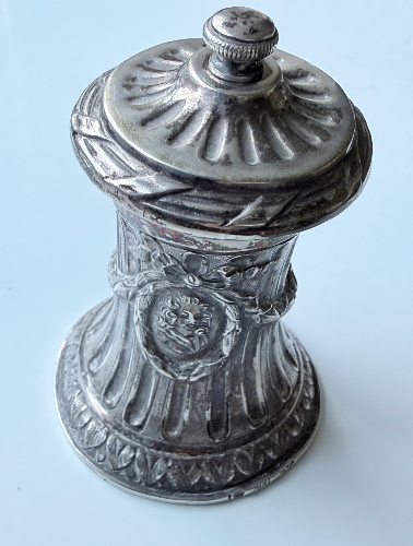 Silver 19th century Pepper mill