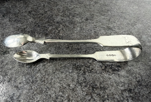 Rare Victorian Silver Sugar Tongs – Exeter 1864