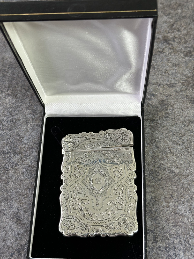 Edwardian Silver Calling Card Case – 1917
