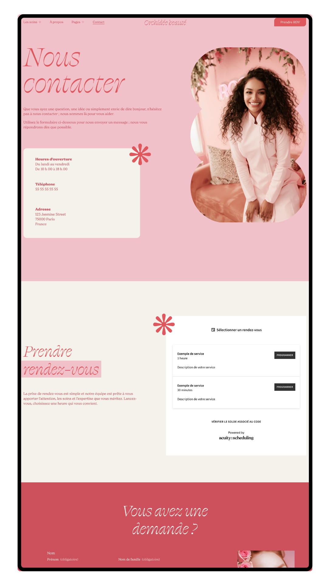site web institut de beauté estheticienne template squarespace orchidée-3.png