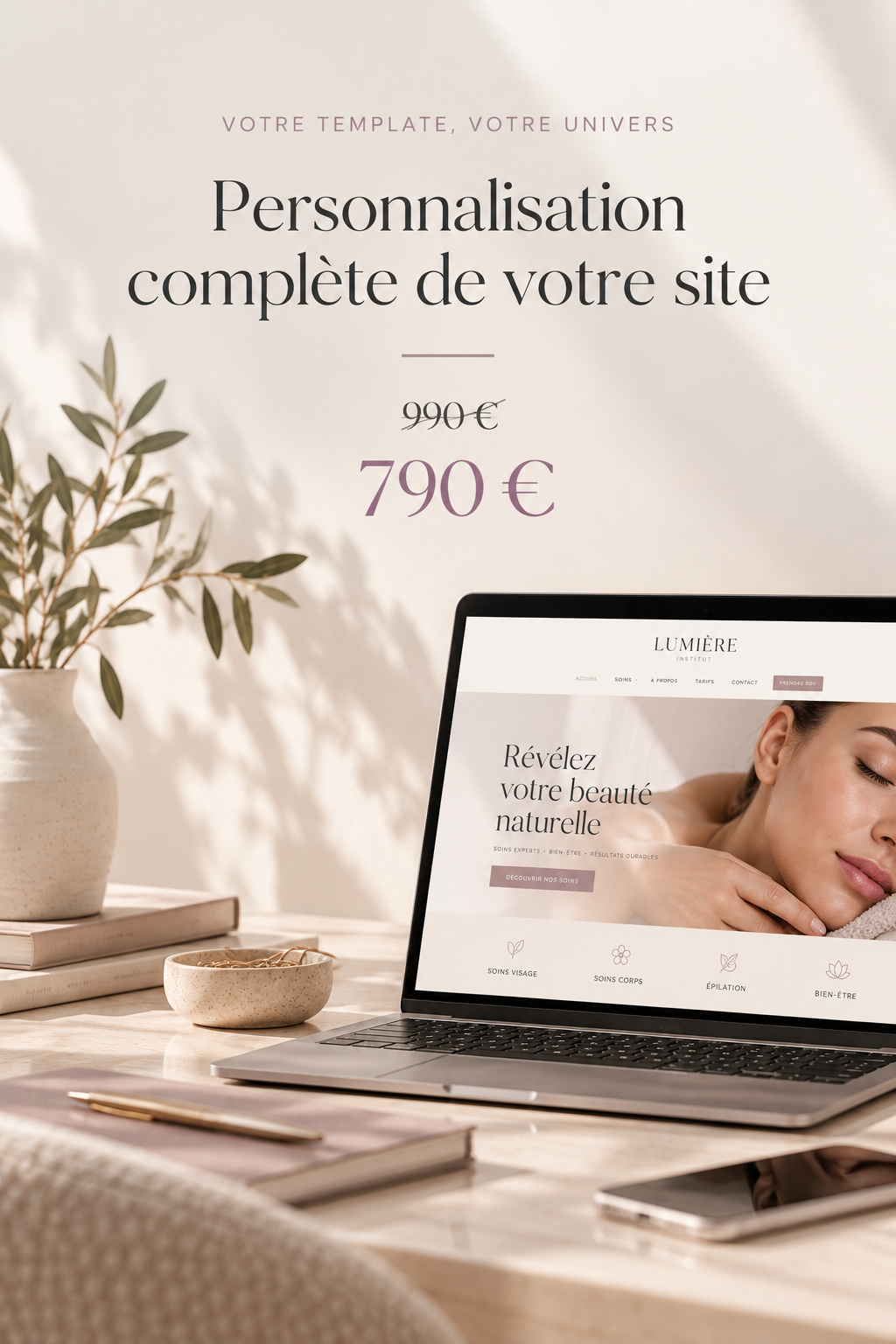 Personnalisation complète du modèle choisi