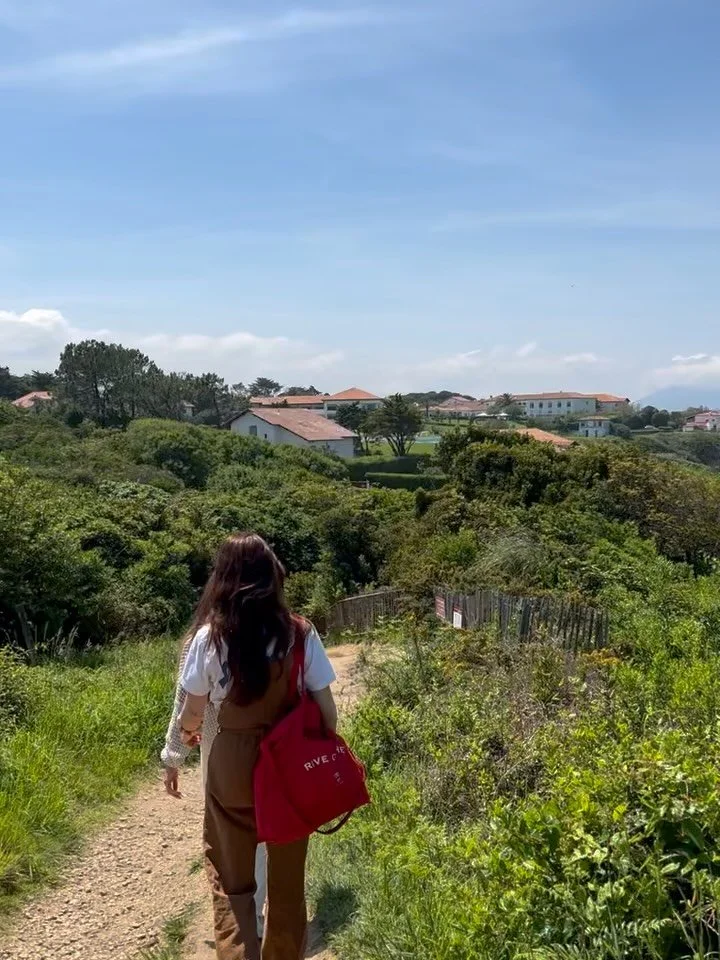Life in one month 🩵
MAY RETREAT IS ALMOST HERE 

can&rsquo;t wait to be back in the little streets of Gu&eacute;thary, surfing mellow waves, enjoying good food, practicing gentle yoga, and meeting beautiful people.

22-25 May - 1 spot left