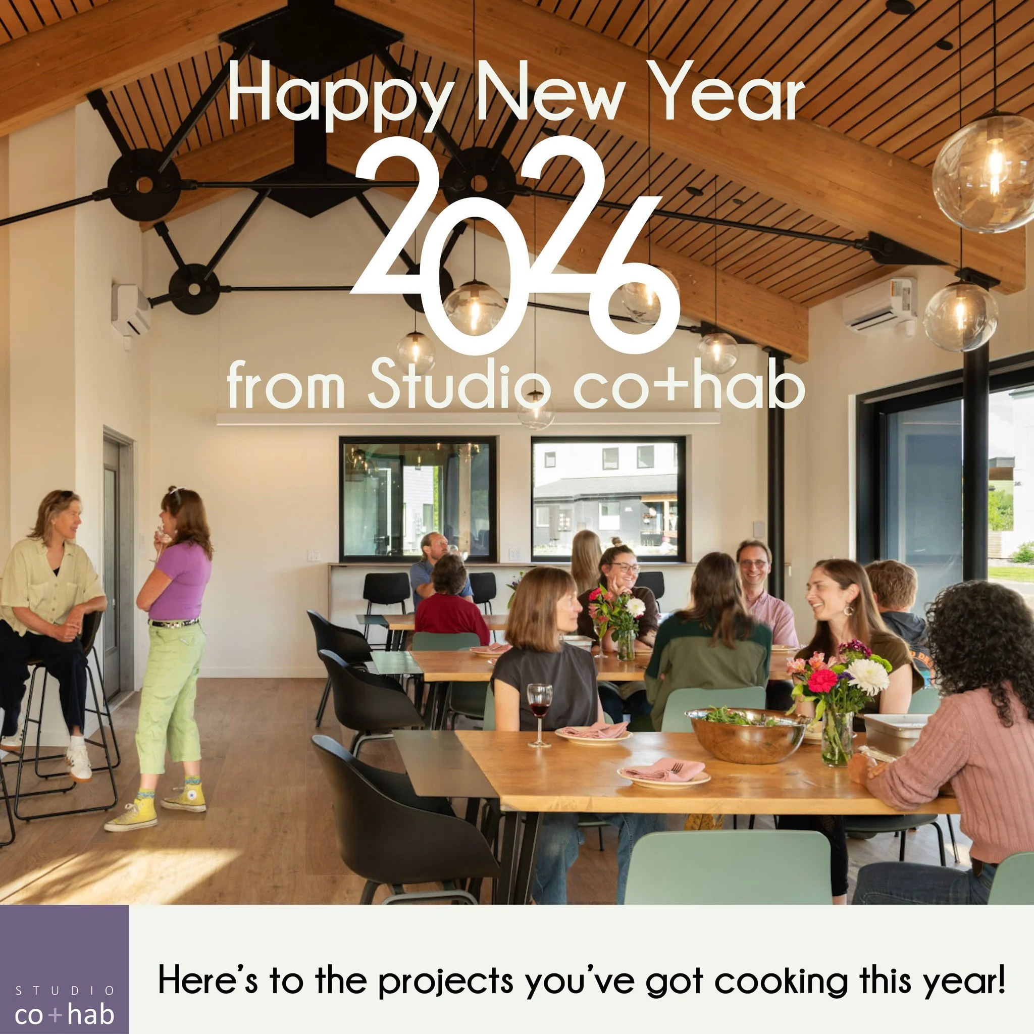 Happy New Year from Studio co+hab ✨
We&rsquo;re looking forward to another year of thoughtful collaboration and meaningful design.
Cheers to 2026 🥂