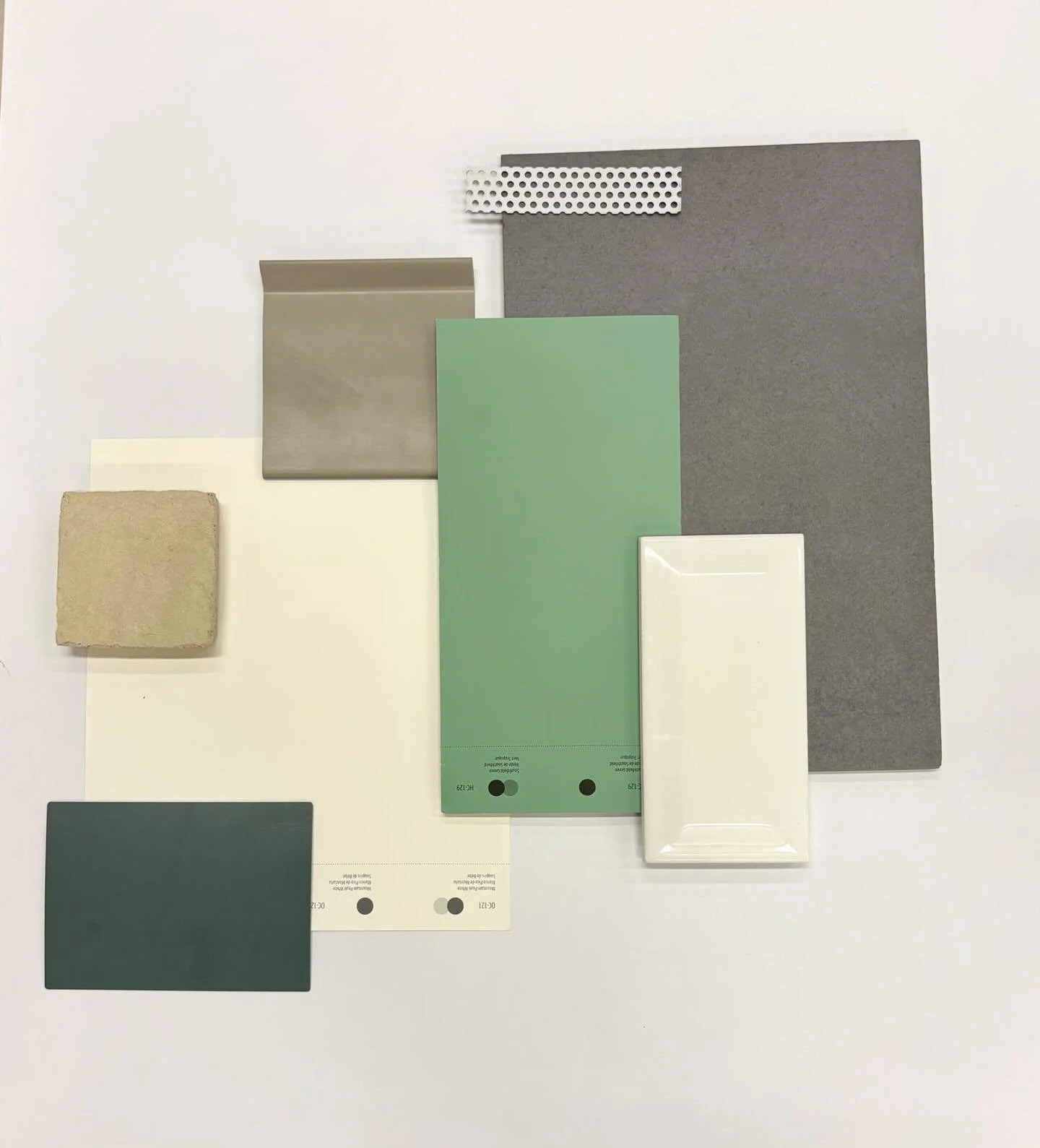 Here&rsquo;s a look at the material palette for The Good Samaritan Inn project! Balancing texture, tone, and durability to shape the space. Wood from exposed beams, not shown here, will add warmth and contrast to the mineral finishes.

#materialsmond