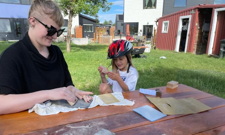 Turns out you don&rsquo;t need an architecture degree to help build a design tool. You just need to be five and love sandpaper.

We recently made a new batch of blocks for the @gratitudevillageco site workshop. Each piece is cut, sanded, and oiled by