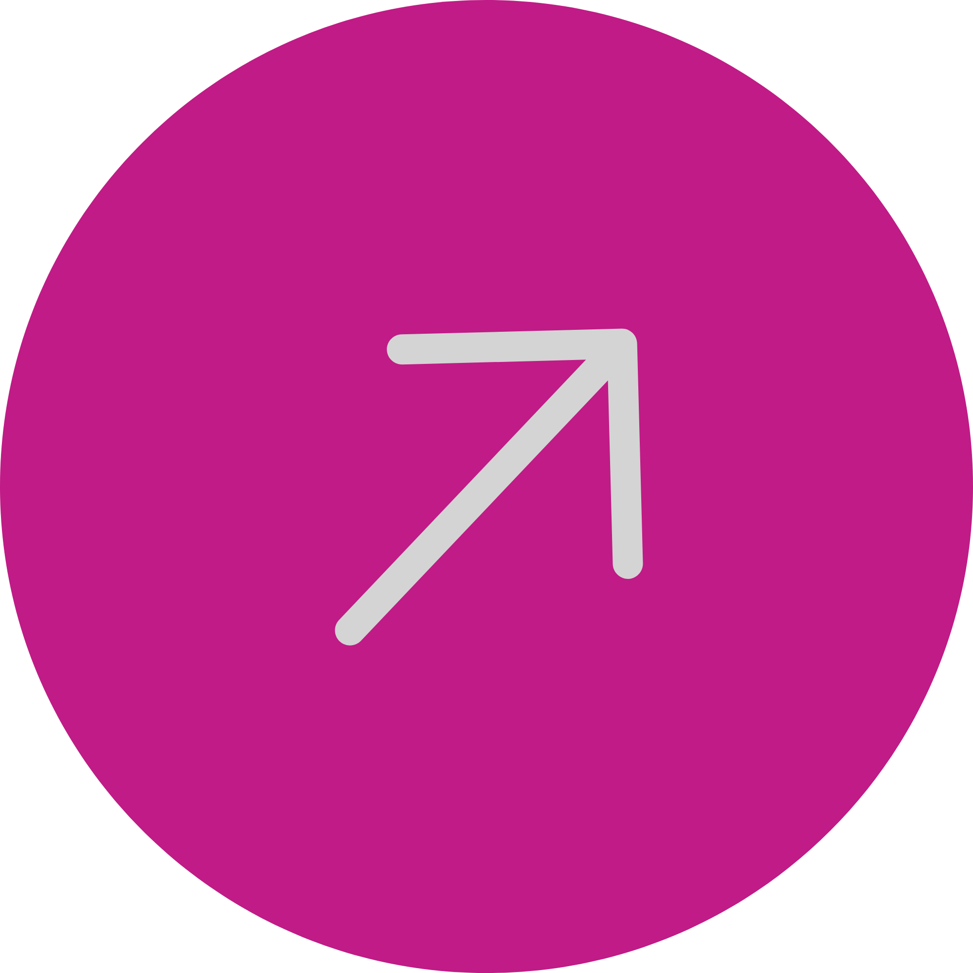 A purple circular graphic with a white arrow pointing up.