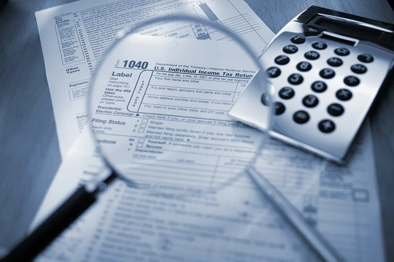 Photo is of a 1040 tax return