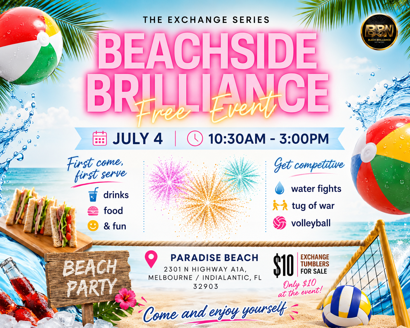 Beachside Brilliance (Beach Day) - July 4