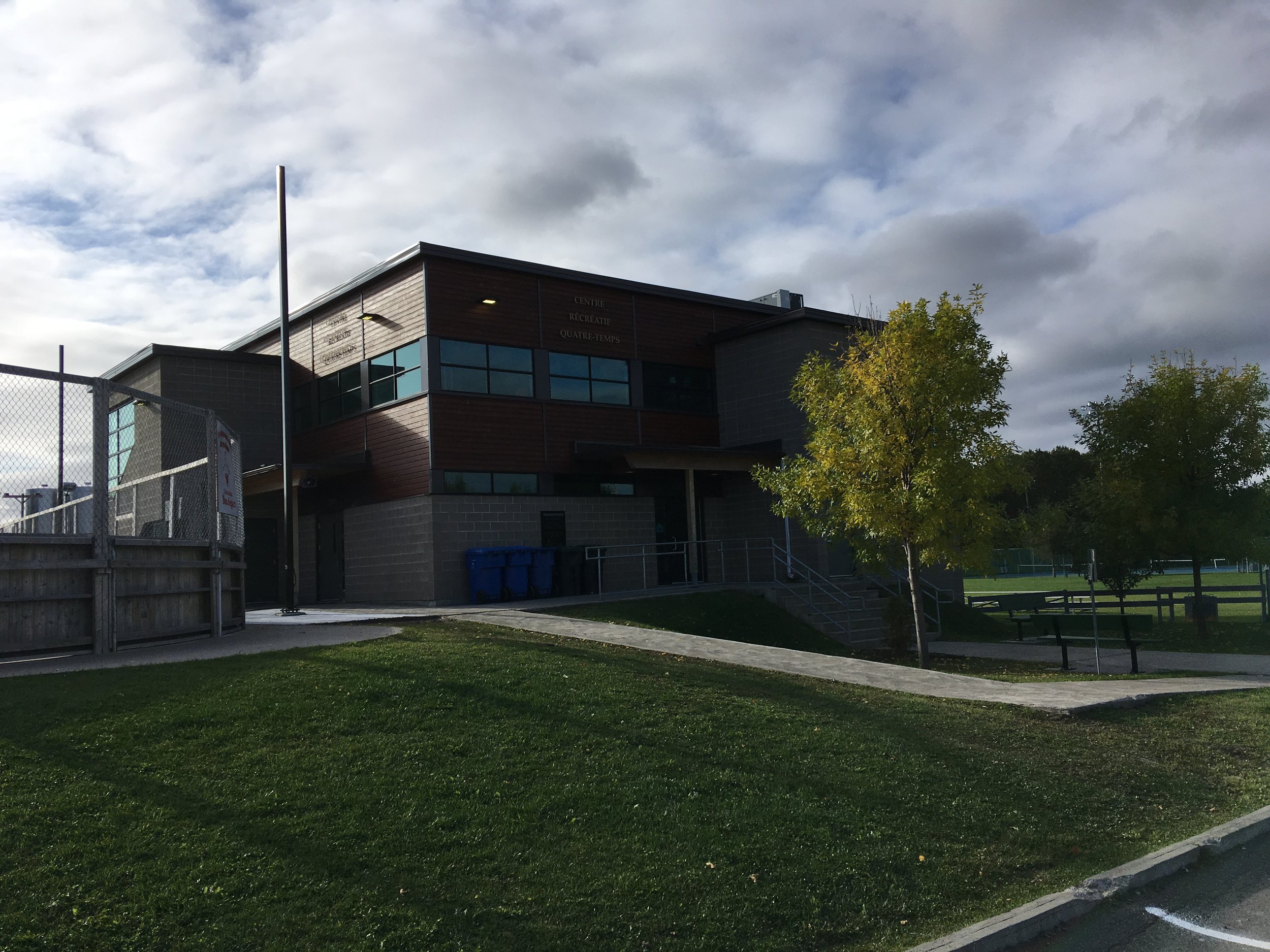 Construction en bois : Centre récr. Quatre-temps (St-Prime)