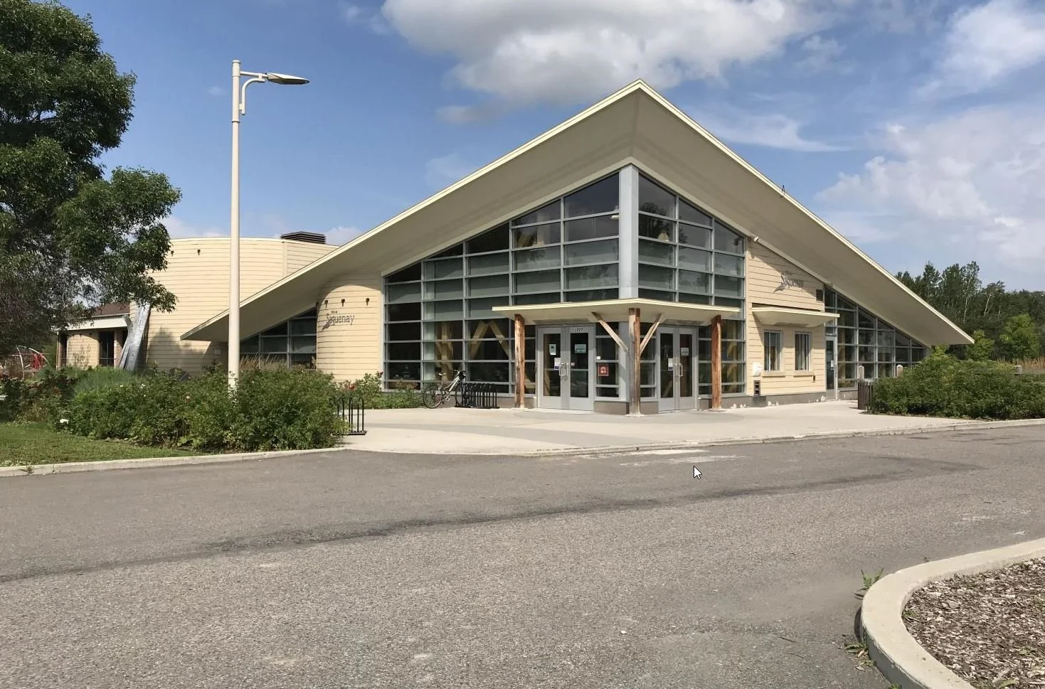 Construction en bois : Accueil Parc Rivière-du-Moulin (Saguenay)