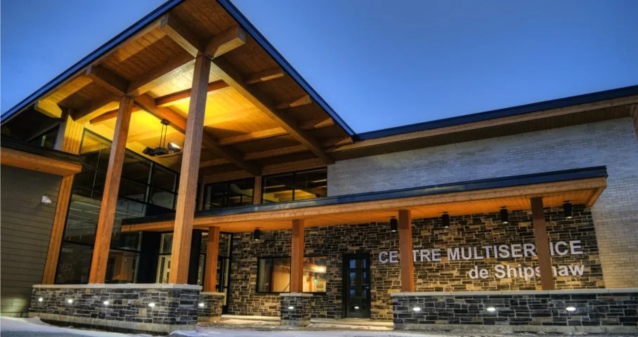 Construction en bois : Centre multiservices Shipshaw (Saguenay)