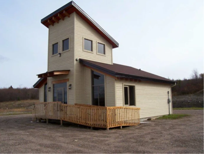 Construction en bois : Kiosque touristique (Lac-Bouchette)