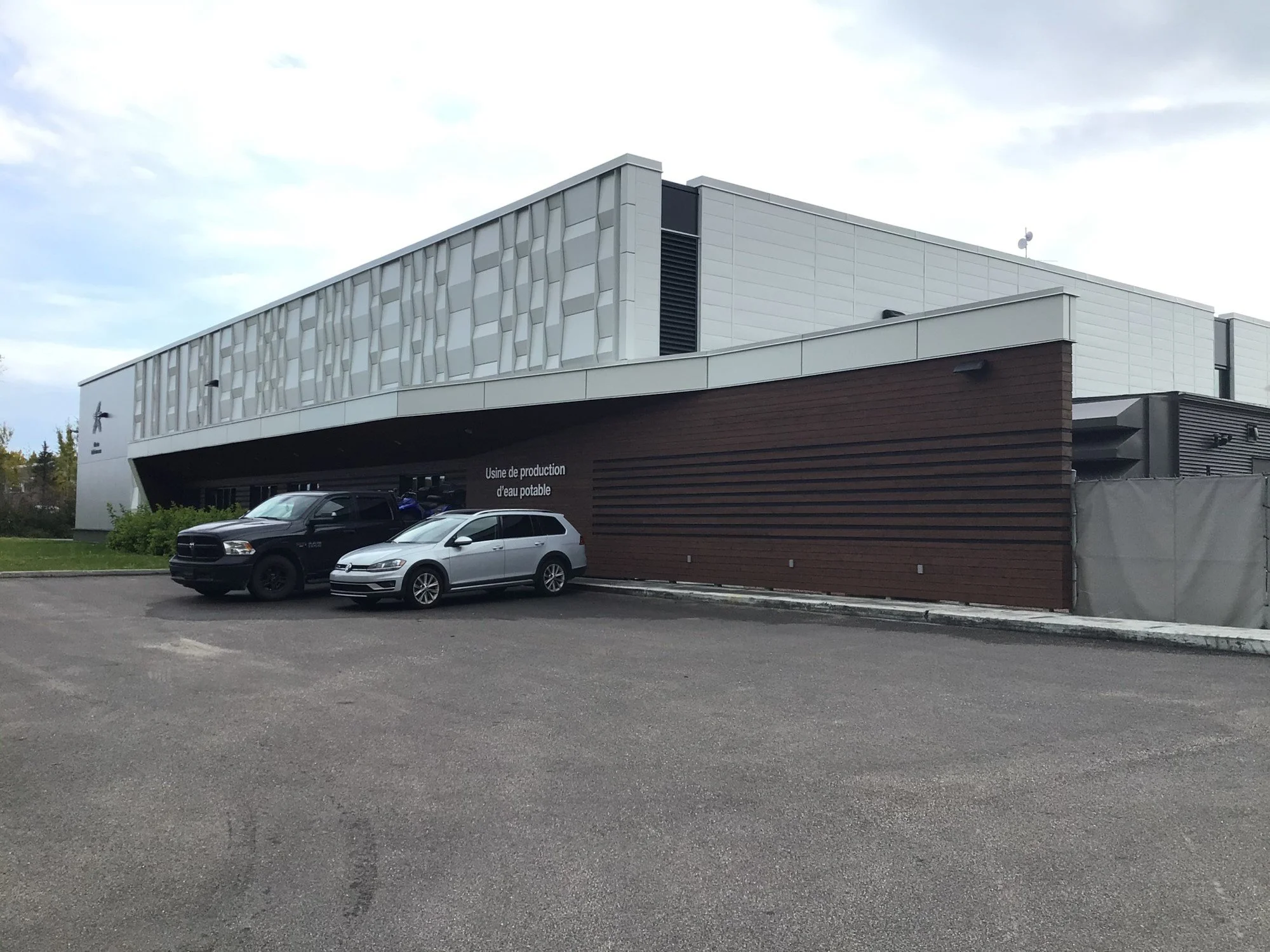 Construction en bois : Usine d'eau potable (Baie-Comeau)