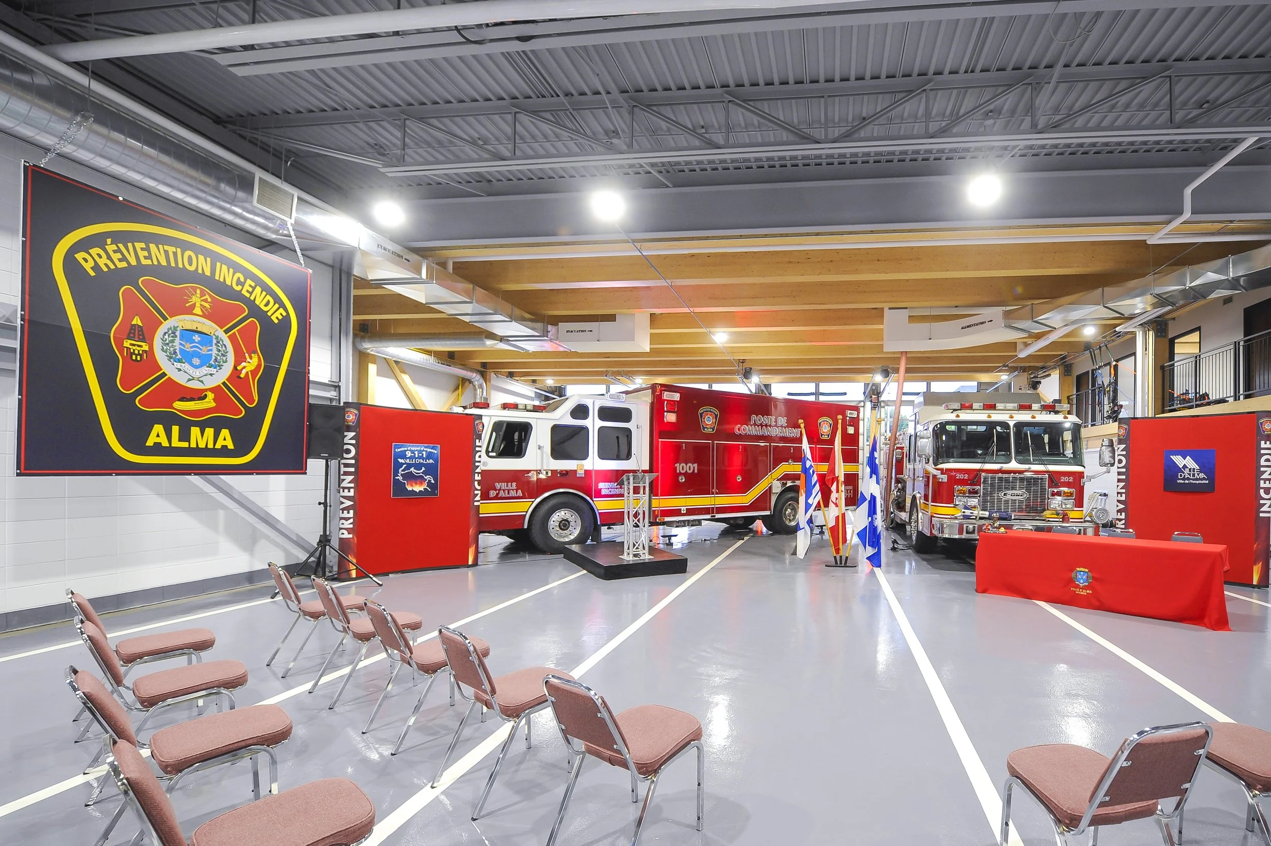 Construction en bois : Caserne sud (Alma)