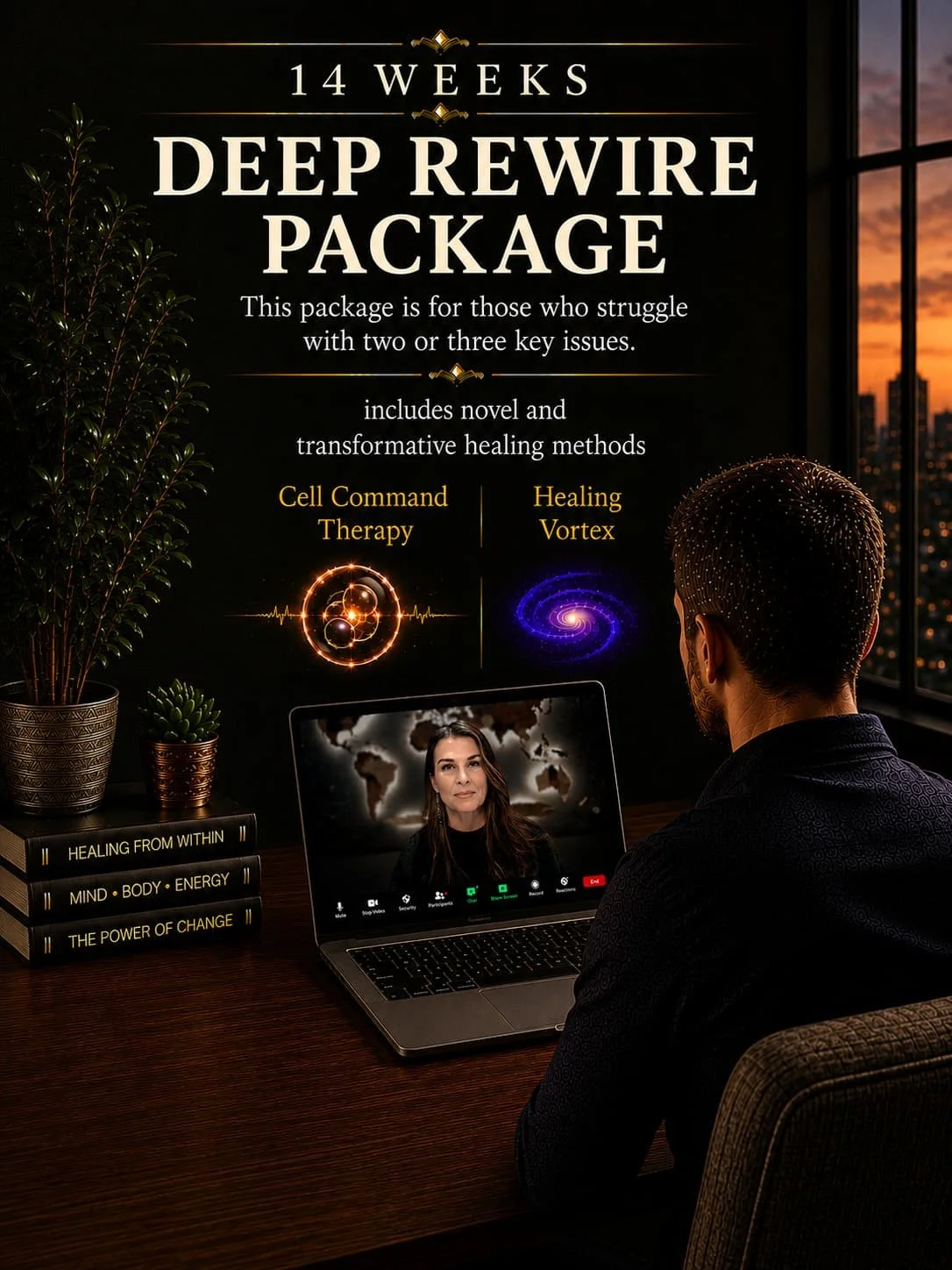 Deep Rewire Package I Deborah Belmonte I RTT Therapist I Male client in office for subconscious rewiring session .jpg