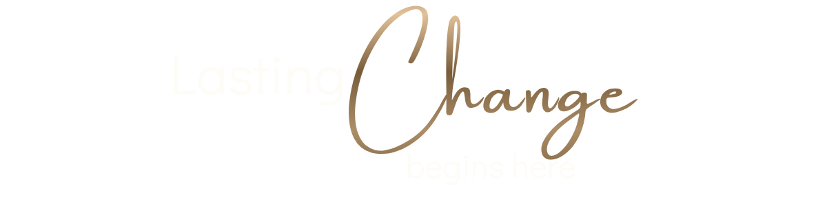 Deborah Belmonte with text graphic reading: Lasting change begins here.