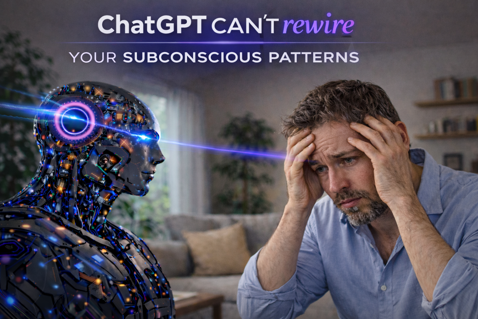 Why AI and conscious understanding cannot change deeply embedded subconscious patterns