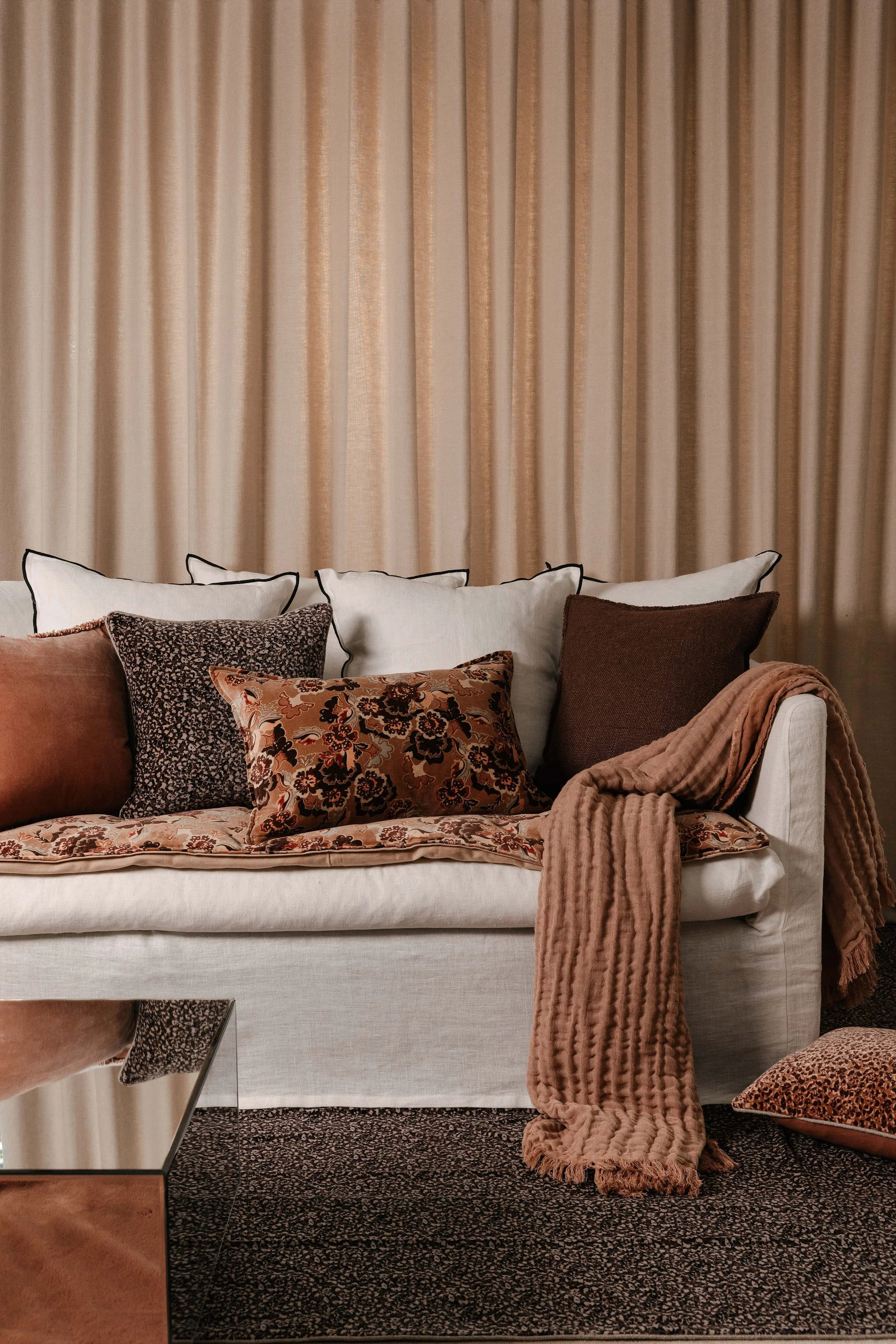 Housse de coussin Boston – coloris rose