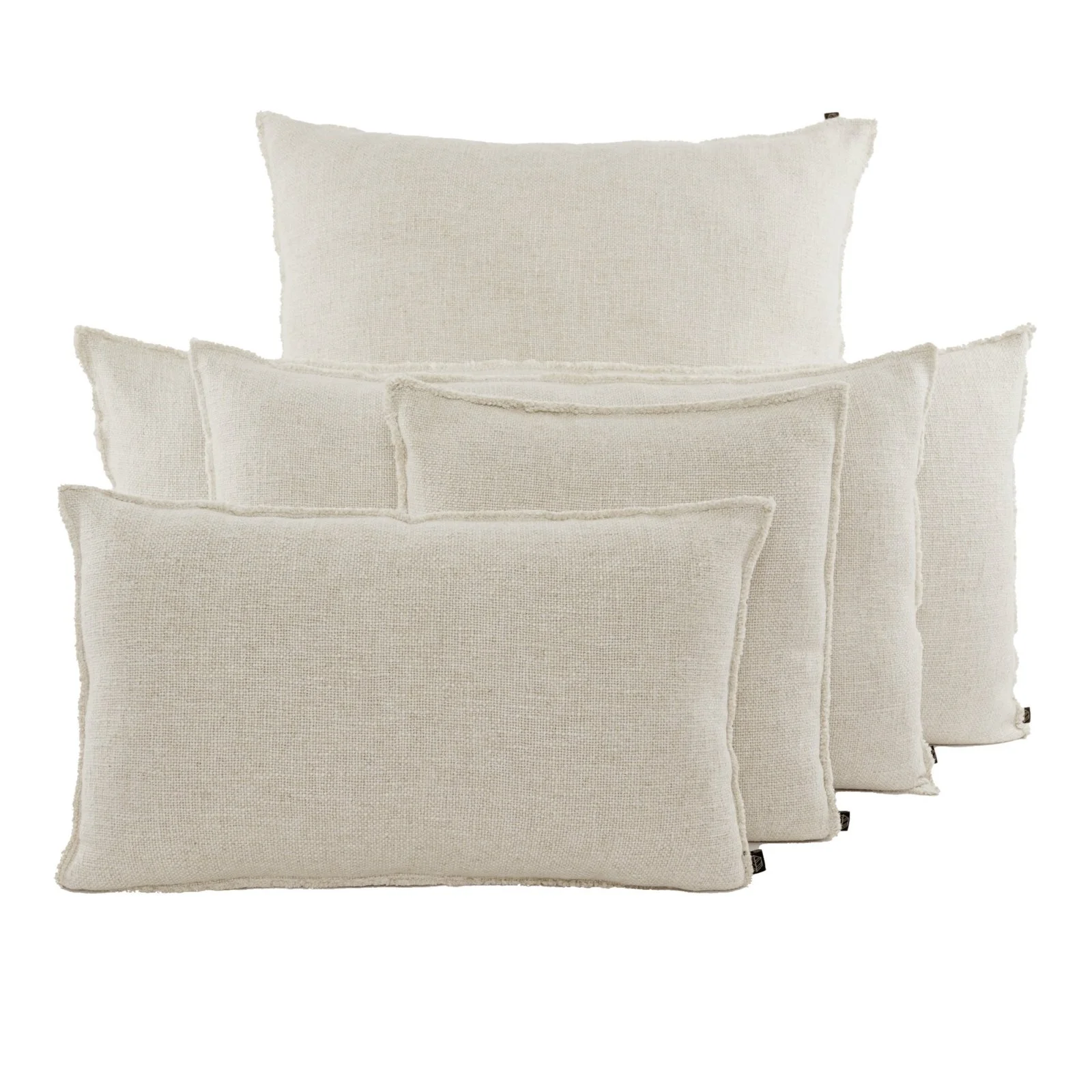 Housse de coussin en lin & coton - coloris naturel