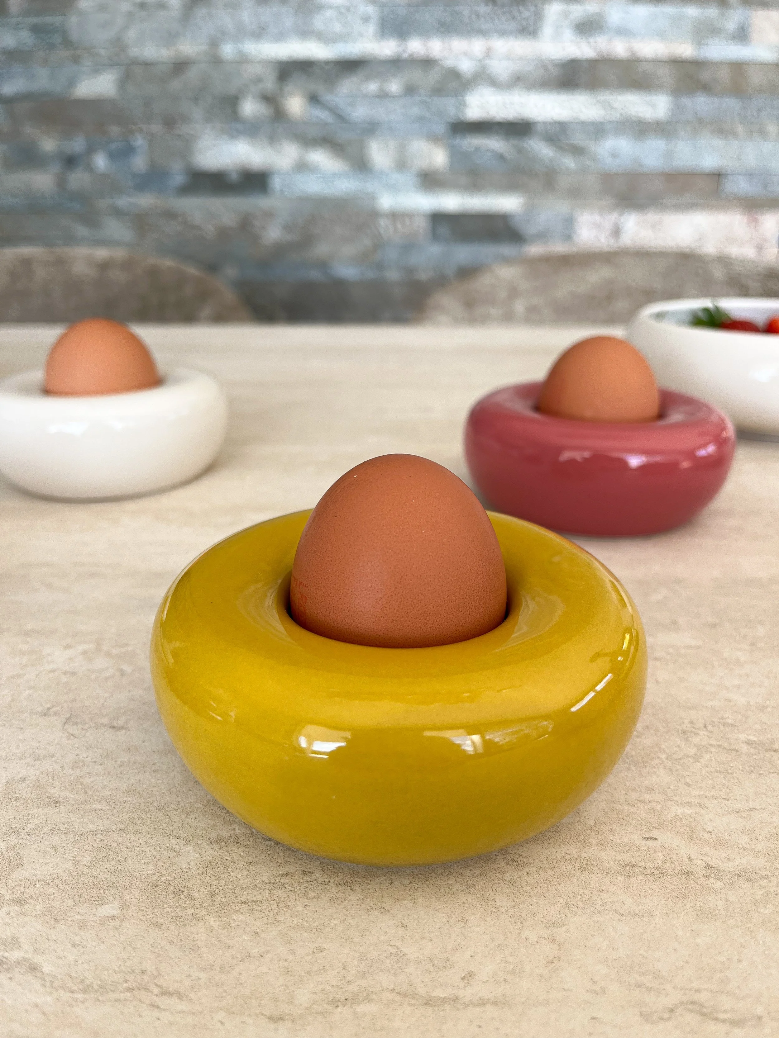 Coquetiers colorés - lot de 2