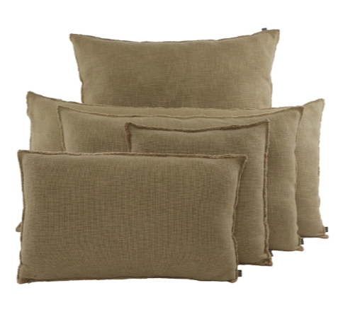 Housse de coussin en lin & coton - coloris gold