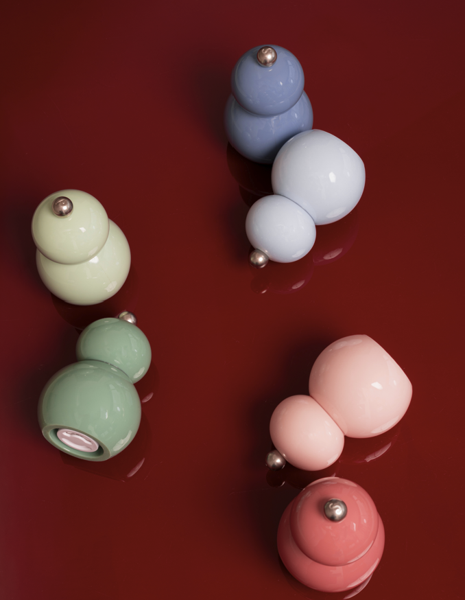 Moulins à sel & poivre colorés - lot de 2