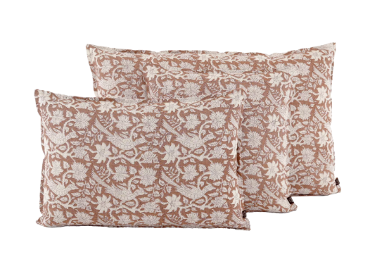 Housse de coussin lin Jaipur - coloris mocaccino