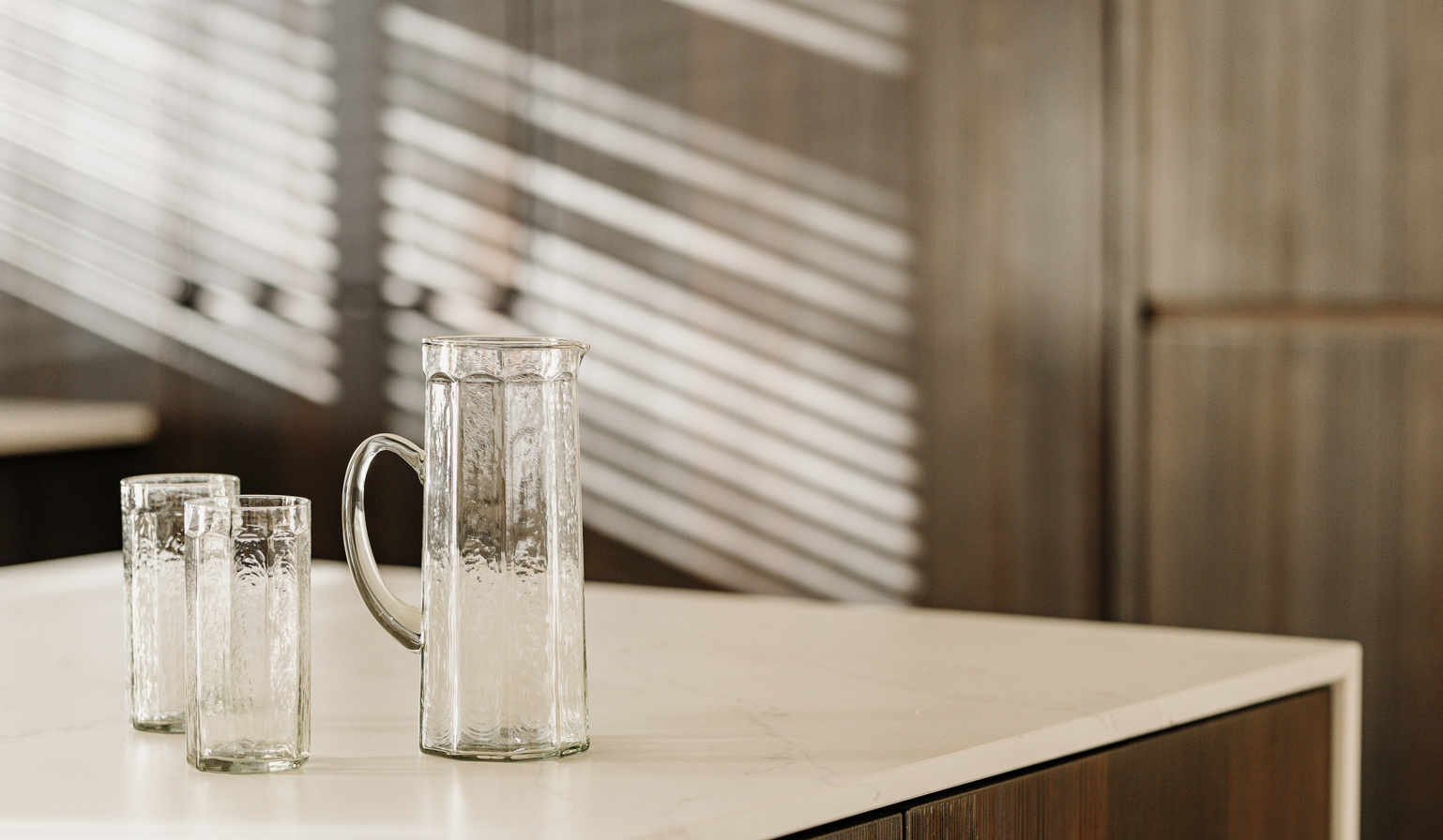 Carafe en verre recyclé