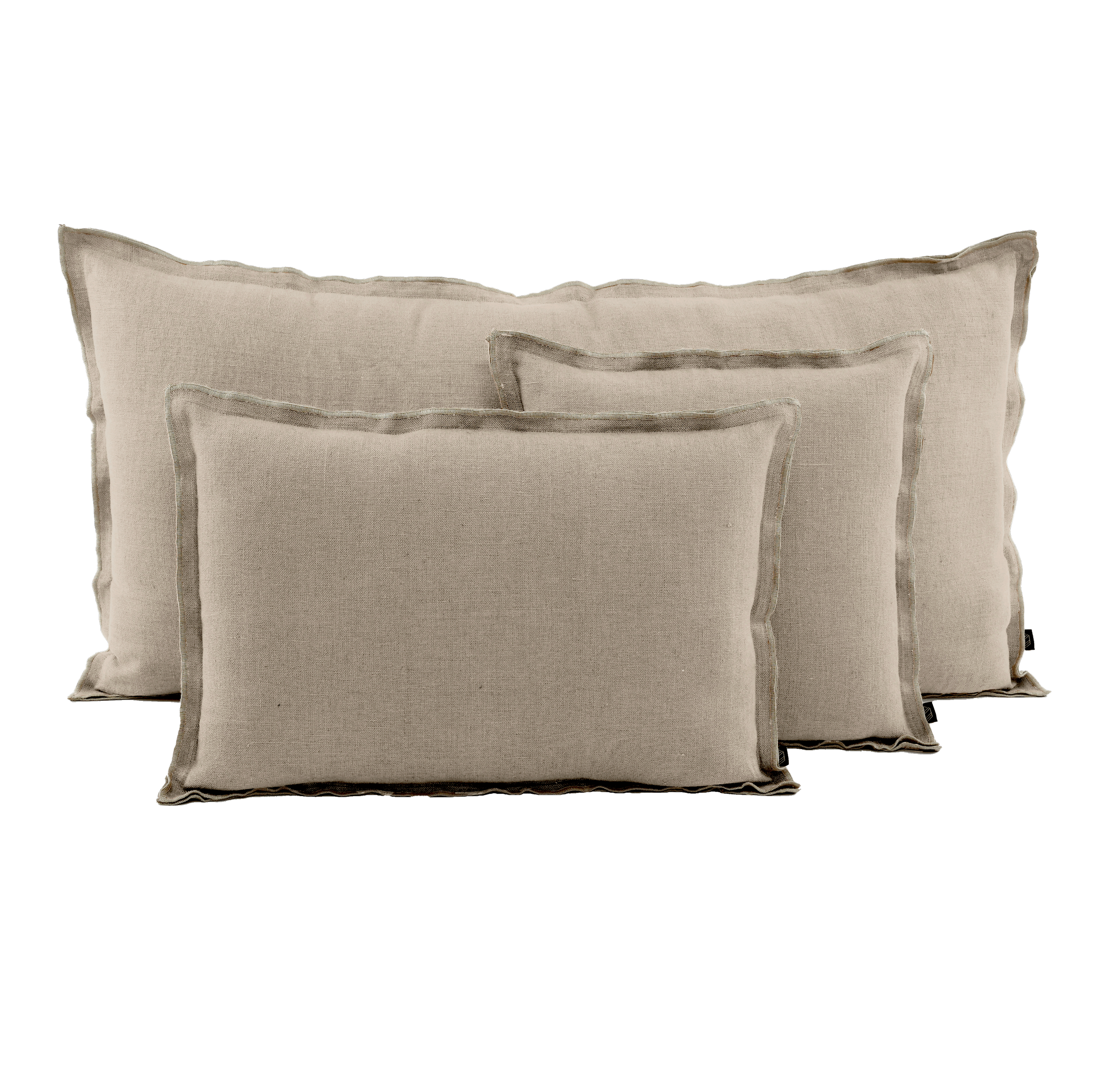 Housse de coussin lin - coloris naturel