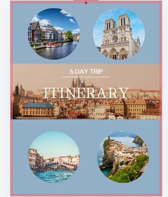 Editable Mobile Travel Itinerary Template for Travel Agents | Canva Digital Download