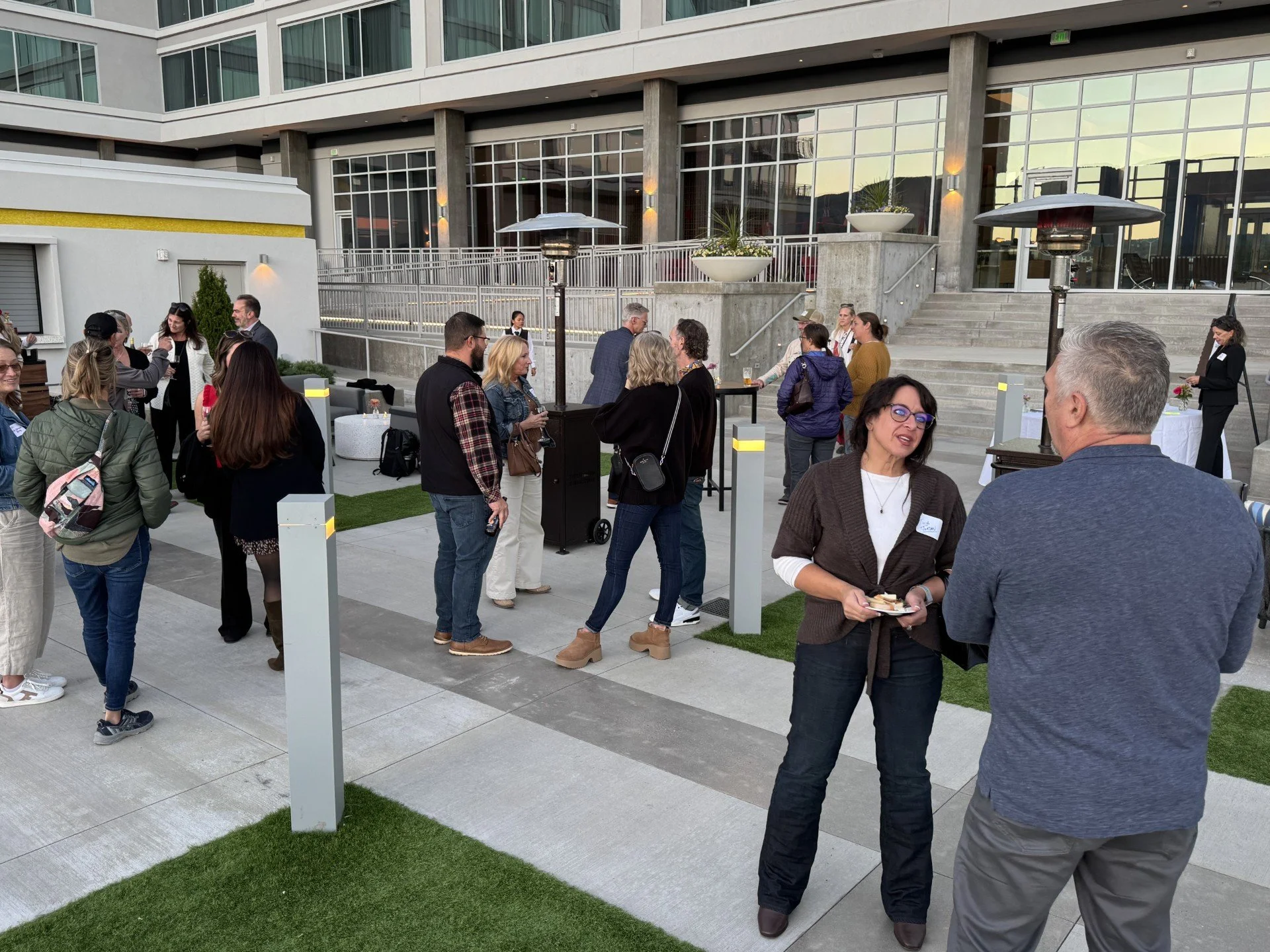 Group of people at an outdoor venue