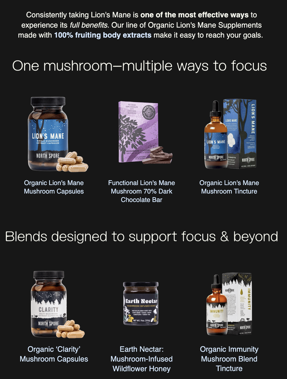 Category-focused campaign featuring products aligned with emerging functional wellness search trends. 