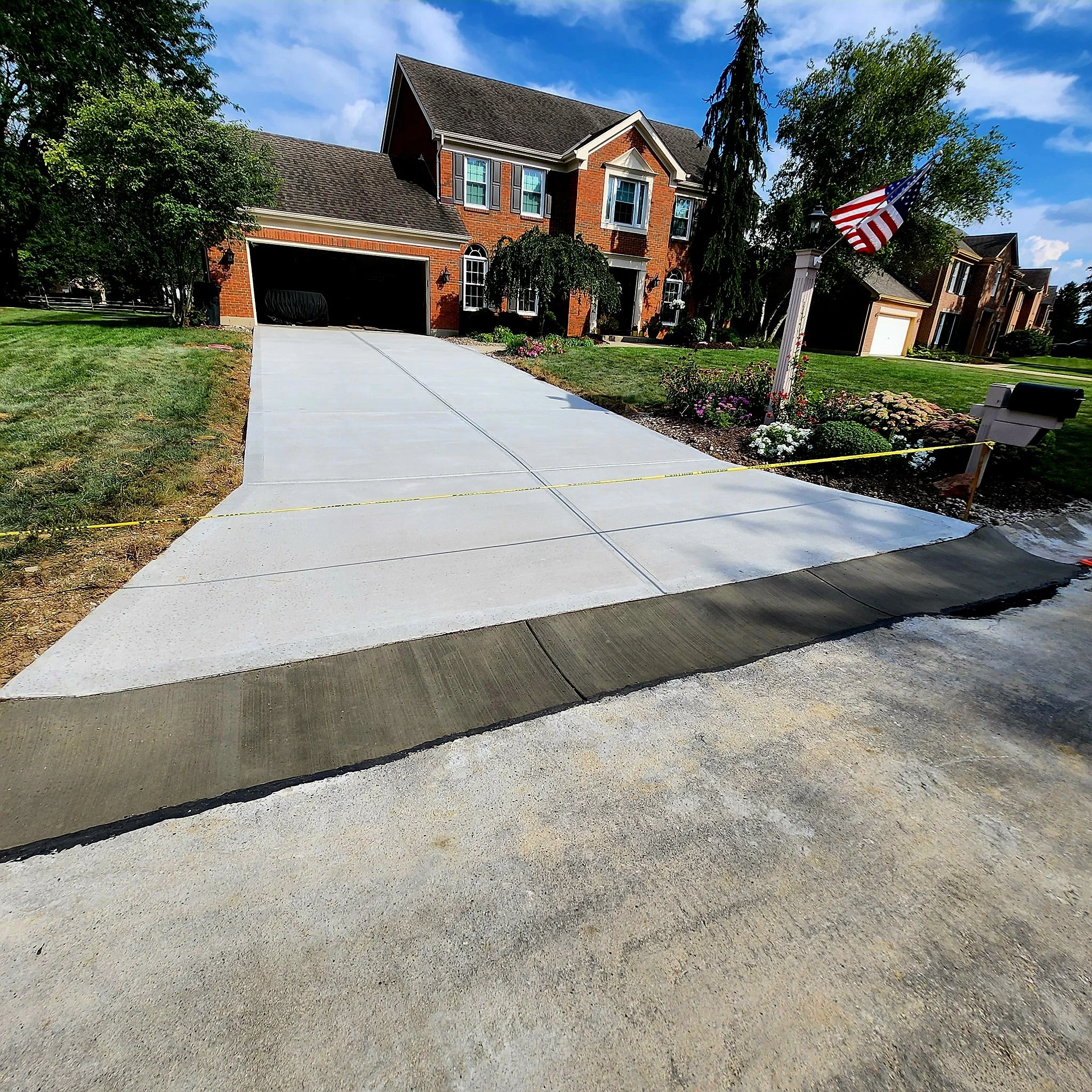 Lowred Curb and new driveway